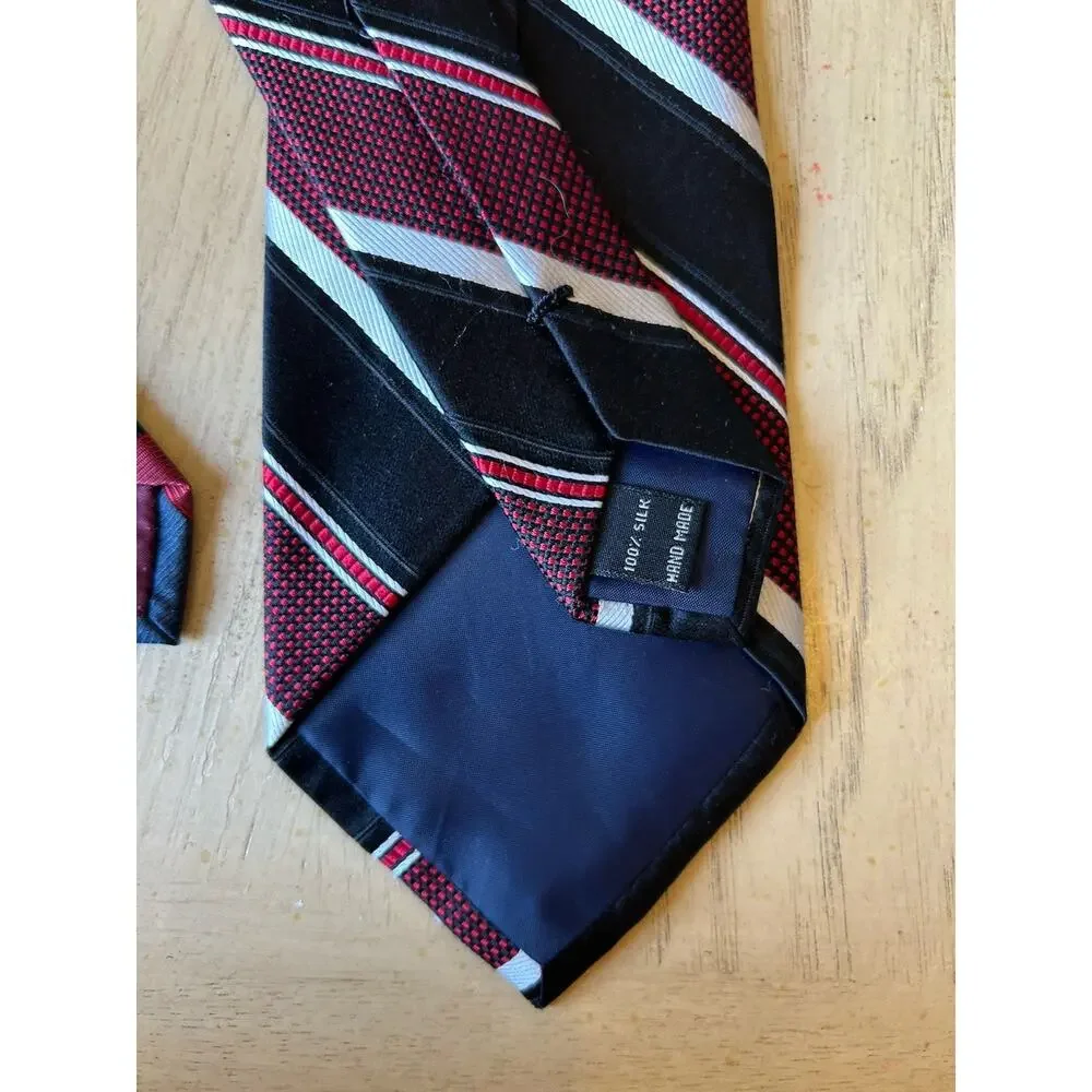 2 VTG striped Ties Jos A Bank ITALY Ivy League Academia Classic business Preppy